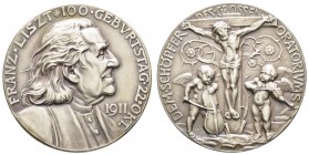 Spezialsammlung Goetz-Medaillen
 1911 Silbermedaille auf den 100. Geburtstag von Franz Liszt, Av.: Brustbild nach rechts, Rv.: Putten mit Geige und C...