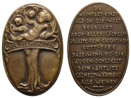 Spezialsammlung Goetz-Medaillen
 ohne Jahr (1914) hochovale Bronzegussmedaille auf die Geburt des Stammhalters, Av.: Baby in Stammbaum, Rv.: Shakespe...