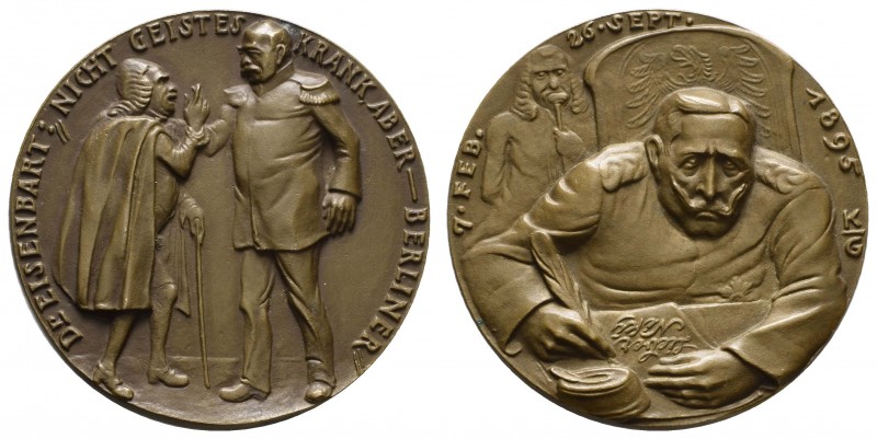 Spezialsammlung Goetz-Medaillen
 1895 (1914) Bronzegussmedaille auf Dr. Eisenba...