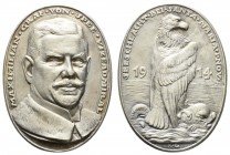 Spezialsammlung Goetz-Medaillen
 1914 versilberte hochovale Bronzegussmedaille auf Vizeadmiral Maximilian Graf von Spee und seinen Sieg in der Schlac...