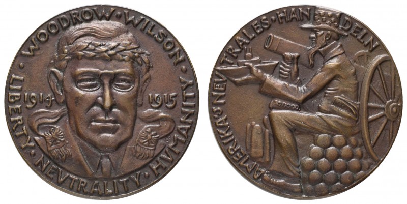 Spezialsammlung Goetz-Medaillen
 1915 Bronzegussmedaille auf die US-Amerikanisc...