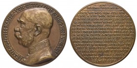 Spezialsammlung Goetz-Medaillen
 1915 Bronzegussmedaille auf die Kriegserklärung Italiens gegen das Habsburger Reich, Av.: Brustbild des Kaisers Fran...