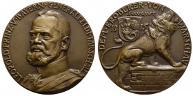 Spezialsammlung Goetz-Medaillen
 1915 Bronzegussmedaille auf die Eroberung Warschaus am 5. August 1915 durch die Truppen des Generalfeldmarschalls Le...