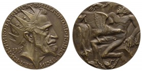 Spezialsammlung Goetz-Medaillen
 1915 Bronzegussmedaille "Prometheus am Kaukasus", Av.: gekröntes Haupt von Großherzog Nikolajewitsch nach rechts mit...
