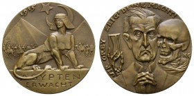 Spezialsammlung Goetz-Medaillen
 1915 Bronzegussmedaille auf Großbritanniens förmliche Erklärung des Protektorats über Ägypten am 17. Dezember 1914, ...