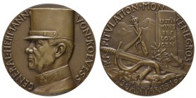 Spezialsammlung Goetz-Medaillen
 1916 Bronzegussmedaille auf die Kapitulation und Erstürmung des Lovcen durch die 3. Armee, welche von dem Habsburger...