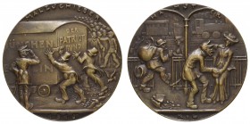 Spezialsammlung Goetz-Medaillen
 1916 Bronzegussmedaille auf die Hamsterei, Av.: zwei Diebe schieben einen Eisenbahnwaggon, Rv.: Dieb vor einem Bahnh...