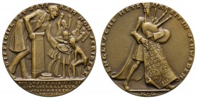 Spezialsammlung Goetz-Medaillen
 1916 Bronzegussmedaille auf die englische Propaganda in Schweden, Av.: Premierminister Lord Balfour an Rednerpult ze...