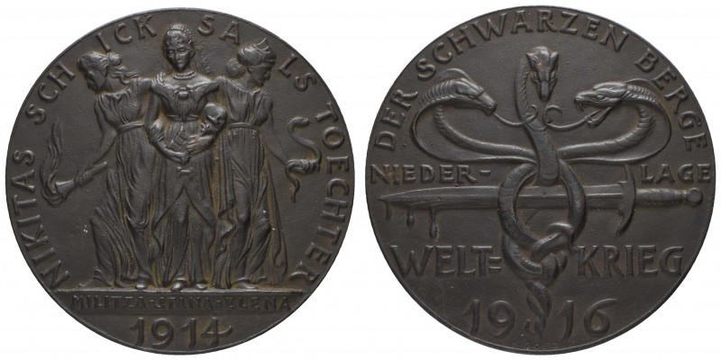 Spezialsammlung Goetz-Medaillen
 1917 Eisengussmedaille auf Nikitas Schicksalst...