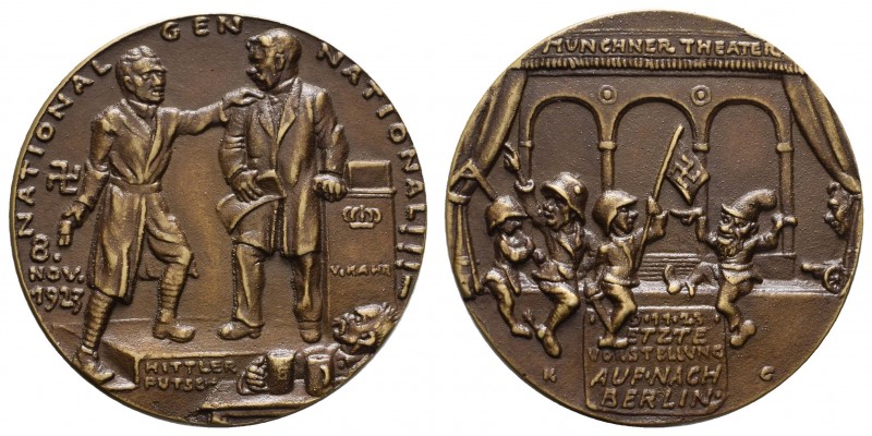 Spezialsammlung Goetz-Medaillen
 1923 Bronzegussmedaille auf den Hitler-Putsch ...