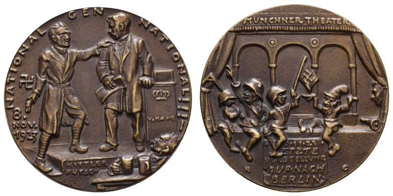 Spezialsammlung Goetz-Medaillen
 1923 Bronzegussmedaille auf den Hitler-Putsch ...