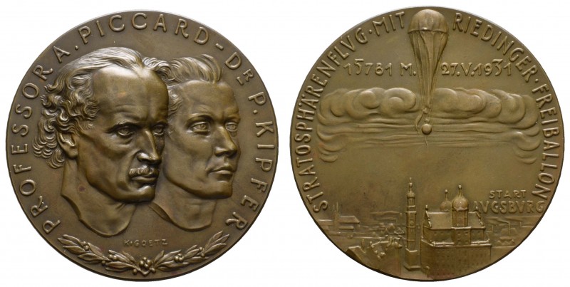 Spezialsammlung Goetz-Medaillen
 1931 Bronzemedaille auf den Stratosphärenflug ...