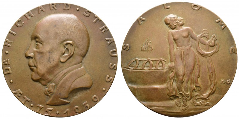 Spezialsammlung Goetz-Medaillen
 1939 große Bronzegussmedaille auf den 75. Gebu...