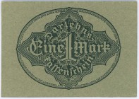 Deutschland Deutsches Reich
Reichsbanknoten & Reichskassenscheine 1 Mark 15.9.1922 Vs stark versetzt gedruckt ROS 73 a I