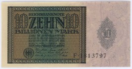 Deutschland Deutsches Reich
Geldscheine der Inflation 10 Billionen Mark 1.2.1924 ROS 134 I/I-