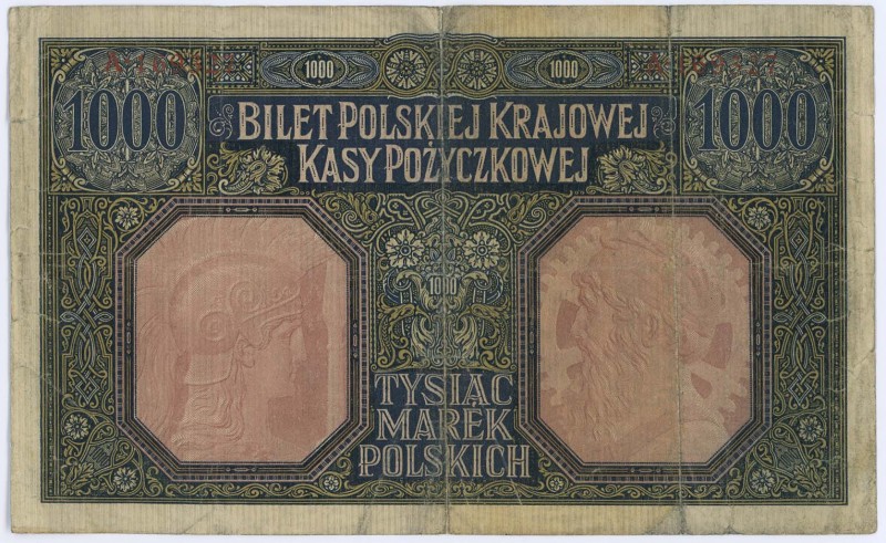 Deutschland Deutsches Reich
Generalgouvernement Polen 1000 Marek 2.12.1916 ROS ...