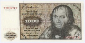 Deutschland Bundesrepublik
 1000 Deutsche Mark 1.6.1977 Ersatznote Z ROS 280 b I