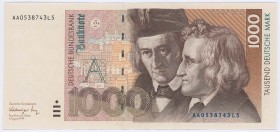 Deutschland Bundesrepublik
 1000 Deutsche Mark 1.8.1991 ROS 302 a I/I-