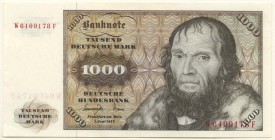 Deutschland Bundesrepublik
 1000 Deutsche Mark 1.6.1977 II-III ROS 280 a