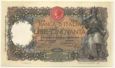 Ausland Italien
 50 Lire 13.11.1919 gepresst, III Pick 43 c