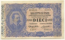 Ausland Italien
 10 Lire 17.2.1888 III+ Pick 20 c