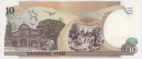 Ausland Philippinen
 10 Piso 2001 Seriennr. AG 000001 Pick 187 i I