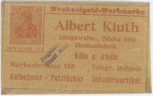 Deutschland
 o.D. Köln, Stadt, 10 Pfennig, Briefmarkengeld I