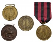 Deutschland (Alt-)deutsche Staaten (bis 1933) Auszeichnungen
Baden 2x Gedächtnis-Medaille für 1849 (davon 1x Henkel gebrochen), Felddienst-Auszeichnu...