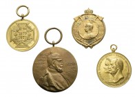 Deutschland (Alt-)deutsche Staaten (bis 1933) Auszeichnungen
Preußen kleines Lot von vier tragbaren Medaillen: Dem Siegreichen Heere 1870/71, Goldene...