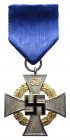 Deutschland III. Reich zivile Auszeichnungen
 Treudienst-Ehrenzeichen, Sonderstufe mit der Zahl 50, Bronze versilbert/vergoldet, im Etui von Deschler...