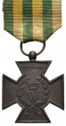 Ausland Niederlande
 Hasselt Kruis (Hasselt-Kreuz), Bronze, mit leicht gebleichtem grün-orangem Originalband, guter, getragener Zustand - Vom Einlief...