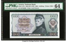 Austria Austrian National Bank 1000 Schilling 1966 (ND 1970) Pick 147a PMG Choice Uncirculated 64. 

HID09801242017

© 2020 Heritage Auctions | All Ri...