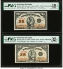 Canada Dominion of Canada 25 Cents 2.7.1923 DC-24c; DC-24d PMG Choice Very Fine 35 EPQ; Choice Extremely Fine 45 EPQ. 

HID09801242017

© 2020 Heritag...