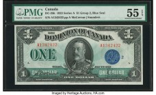 Canada Dominion of Canada $1 2.7.1923 Pick 33h DC-25h PMG About Uncirculated 55 EPQ. 

HID09801242017

© 2020 Heritage Auctions | All Rights Reserved