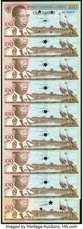 Congo Democratic Republic Banque Nationale du Congo 100; 1000 Francs Pick 6f; 8c...