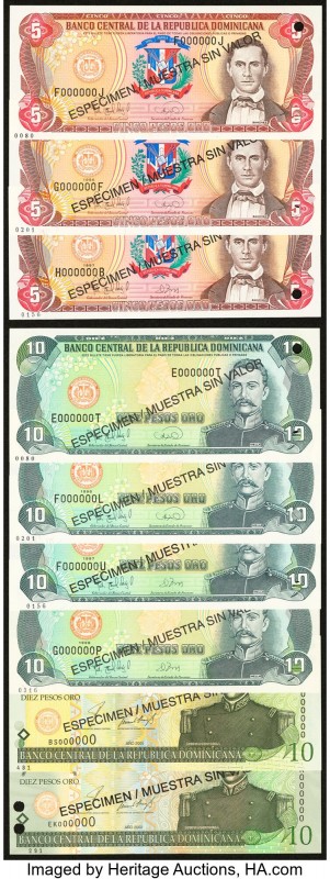 Dominican Republic Collection of 32 Specimen Crisp Uncirculated. This lot includ...