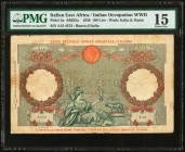 Italian East Africa Banca d'Italia 100 Lire 1938 Pick 2a PMG Choice Fine 15. Tape.

HID09801242017

© 2020 Heritage Auctions | All Rights Reserved