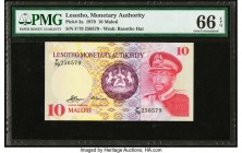 Lesotho Lesotho Monetary Authority 10 Maloti 1979 Pick 3a PMG Gem Uncirculated 66 EPQ. 

HID09801242017

© 2020 Heritage Auctions | All Rights Reserve...