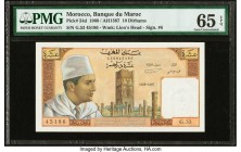 Morocco Banque du Maroc 10 Dirhams 1968 / AH1387 Pick 54d PMG Gem Uncirculated 65 EPQ. 

HID09801242017

© 2020 Heritage Auctions | All Rights Reserve...