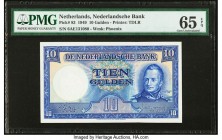 Netherlands Netherlands Bank 10 Gulden 4.3.1949 Pick 83 PMG Gem Uncirculated 65 EPQ. 

HID09801242017

© 2020 Heritage Auctions | All Rights Reserved