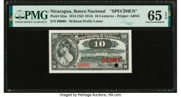 Nicaragua Banco Nacional 10 Centavos 20.3.1912 Pick 52as Specimen PMG Gem Uncirculated 65 EPQ. Cancelled with 1 punch hole. 

HID09801242017

© 2020 H...
