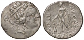 GRECHE - ISOLE DELLA TRACIA - Thasos - Tetradracma - Testa diademata di Dioniso a d. /R Ercole con clava e pelle di leone Sear 1759 (AG g. 16,71)
BB+...