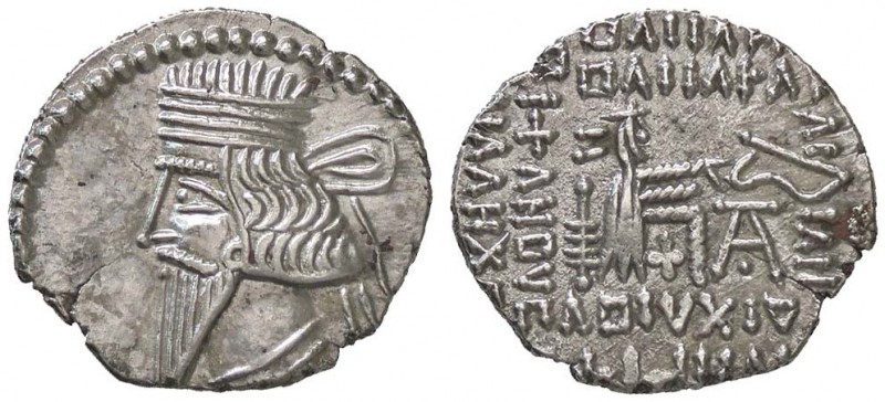 GRECHE - RE PARTHI - Vologases III (148-192) - Dracma - Busto diademato a s. /R ...