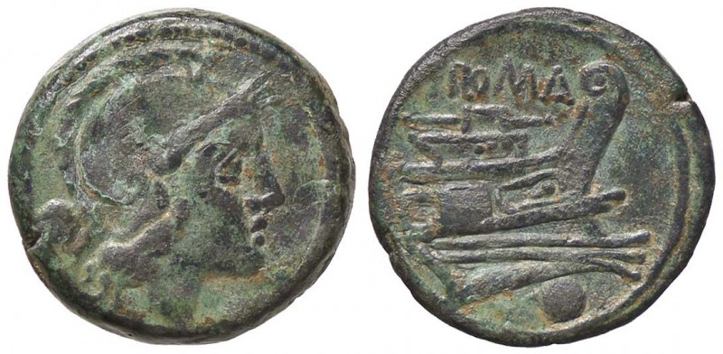 ROMANE REPUBBLICANE - ANONIME - Monete post-semilibrali (215-211 a.C.) - Oncia -...