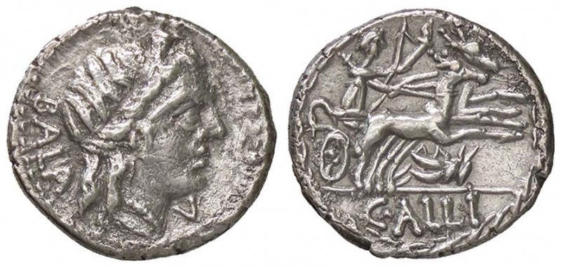 ROMANE REPUBBLICANE - AELIA O ALLIA - C. Allius Bala (92 a.C.) - Denario - Testa...