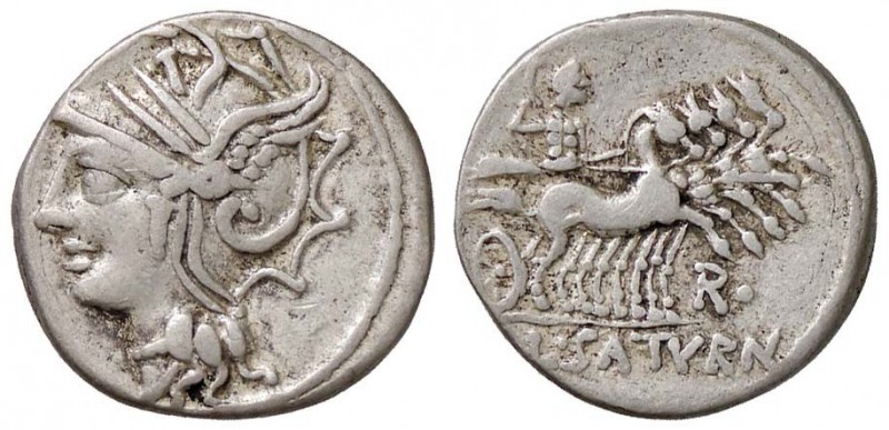 ROMANE REPUBBLICANE - APPULEIA - L. Appuleius Saturninus (104 a.C.) - Denario - ...