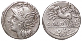 ROMANE REPUBBLICANE - COELIA - C. Coelius Caldus (104 a.C.) - Denario - Testa di Roma a s. /R La Vittoria su biga verso s. B. 3; Cr. 318/1b (AG g. 3,2...
