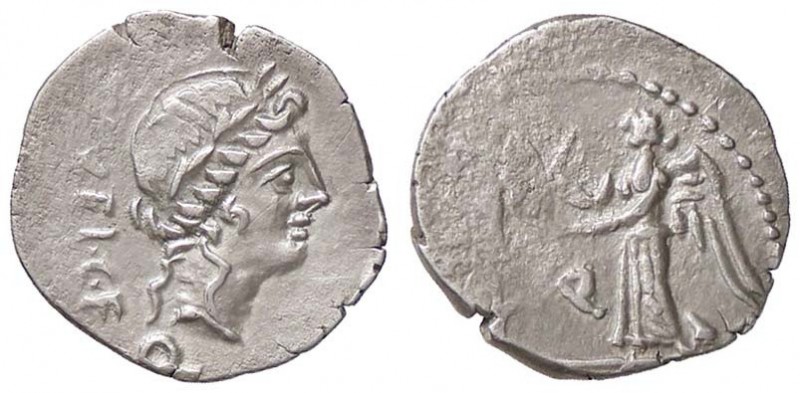 ROMANE REPUBBLICANE - EGNATULEIA - C. Egnatuleius C. f. (97 a.C.) - Quinario - T...
