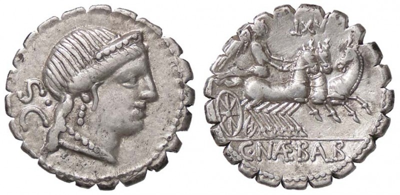 ROMANE REPUBBLICANE - NAEVIA - C. Naevius Balbus (79 a.C.) - Denario serrato - T...