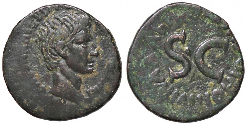 ROMANE IMPERIALI - Augusto (27 a.C.-14 d.C.) - Asse - Testa a d. /R SC entro scr...